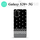 SC-52A SCG02 Galaxy S20+ 5G スマホケース ハードケース ドット レース B 黒 メンズ レディース nk-s20p-359