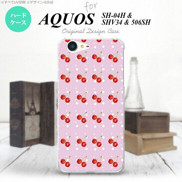 【506SH】【スマホケース/スマホカバー】【アクオス Xx3】506SH スマホケース AQUOS Xx3 506SH カバー アクオス Xx3 さくらんぼ・チェリー ピンク nk-506sh-178【メール便送料無料】