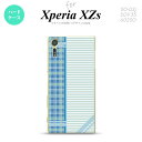 SO03J スマホケース Xperia XZs SO-03J カバー エクスペリア XZs チェック・ボーダー 青 nk-so03j-1604【Xperia XZs SO-03J エクスペリア XZs スマホケース スマホカバー】【メール便送料無料】(2)