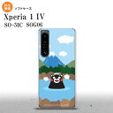 SO-51C SOG06 XPERIA 1 IV Xperia 1 IV スマホケース 背面ケースソフトケース くまモン 温泉 メンズ レディース nk-xp14-tpkm36