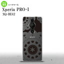 XperiaPRO-I Xperia PRO-I スマホケース 背面ケース ハードケース レース クリア 黒 背面カバー android nk-xproi-1482(2)