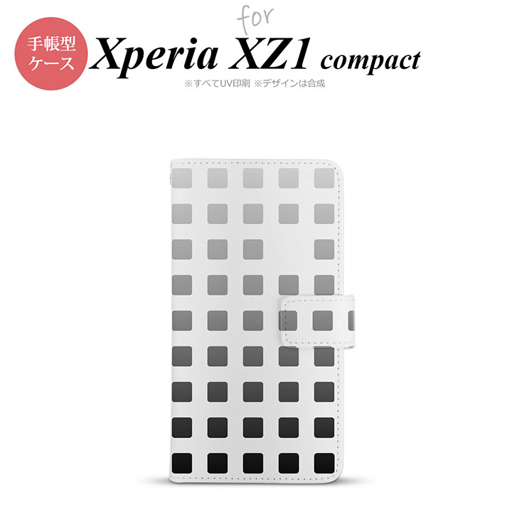 【手帳型 スマホ カバー ケース】【SO02K】【エクスペリア XZ1】手帳型 ケース SO-02K スマホ カバー Xperia XZ1 Compact エクスペリア スクエア 黒 nk-004s-so02k-dr1365【メール便送料無料】