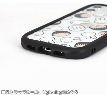 maruko meets miffy iPhone 12mini スマホケース ハイブリッドクリアケース MF-157A 総柄 iPhoneケース クリアケース アイフォン キャラクターケース 透明ケース クリアケース iPhone12mini iPhone12miniケース