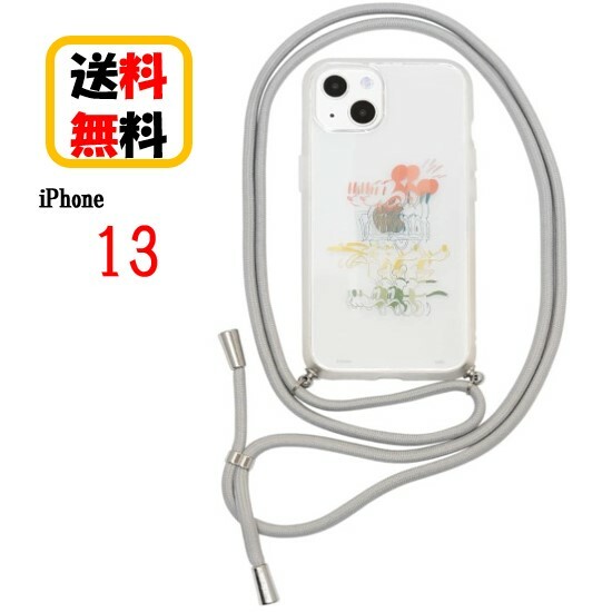 FIT ディズニーキャラクター iPhone 13 スマホケース IIIIfit Loop イーフィット ループ DN-944MK ミッキー＆フレンズ iPhoneケース 耐衝撃 クリアケース iPhone13 スマホ ケース アイフォンケース 携帯 耐衝撃 おしゃれ 透明ケース ネックストラップ付き