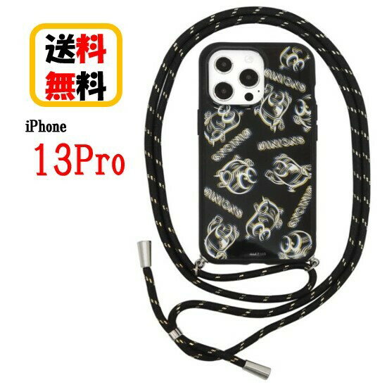 怪盗グルー ミニオンズ iPhone 13Pro スマホケース IIIIfit Loop イーフィット ループ MINI-332B グリッジ iPhoneケース 耐衝撃 クリア スマホケース iPhone13pro スマホ ケース アイフォンケース 耐衝撃 おしゃれ クリアケース 透明ケース ネックストラップ付き