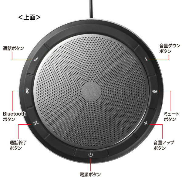 SANWA SUPPLY�ʥ���掠�ץ饤�˲�ĥ��ԡ������ե���(Bluetooth/USB�б�) MM-BTMSP6