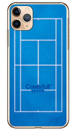テニスコート ブルー(クリア) iPhone 11 Pro Max Apple Coverfull ハードケース アップル iphone11 pro max i...