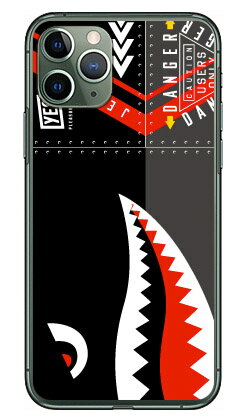 シャーク ブラック （クリア） iPhone 11 Pro Apple YESNO 平面 受注生産 スマホケース ハードケース アップル iphone11 pro iphone11 pro ケース iphone11 pro カバー アイフォーン11プロ ケース アイフォーン11プロ カバー 送料無料(2)