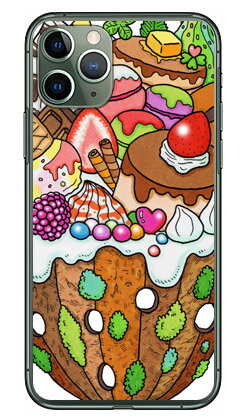 おかしのやま （クリア） design by 326 iPhone 11 Pro Apple SECOND SKIN 受注生産 スマホケース ハードケース iphone11pro ケース iphone11pro カバー アイフォーン11プロ ケース アイフォーン11プロ カバー アイフォン 11プロ 送料無料