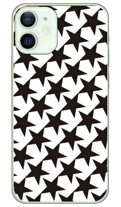 スター TYPE2 ホワイト×ブラック （ソフトTPUクリア） iPhone 12 mini Apple SECOND SKIN ソフトケース iphone12mini ケース iphone12mini カバー アイフォーン12ミニ ケース アイフォーン12ミニ カバー アイフォン 12 ミニ 送料無料