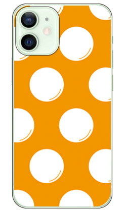 ドットフライ オレンジ×ホワイト （ソフトTPUクリア） iPhone 12 mini Apple SECOND SKIN ソフトケース iphone12mini ケース iphone12mini カバー アイフォーン12ミニ ケース アイフォーン12ミニ カバー アイフォン 12 ミニ 送料無料