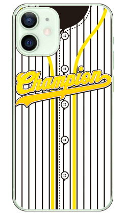 Cf LTD ベースボールユニフォーム ブラックストライプ×イエロー （クリア） iPhone 12 mini Apple Coverfull アップル iphone12 mini iphone12 mini ケース iphone12 mini カバー アイフォーン12ミニ ケース アイフォーン12ミニ カバー 送料無料