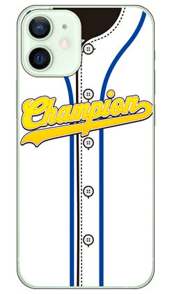 Cf LTD ベースボールユニフォーム ホワイト×ブルー （クリア） iPhone 12 mini Apple Coverfull ハードケース アップル iphone12 mini iphone12 mini ケース iphone12 mini カバー アイフォーン12ミニ ケース アイフォーン12ミニ カバー 送料無料