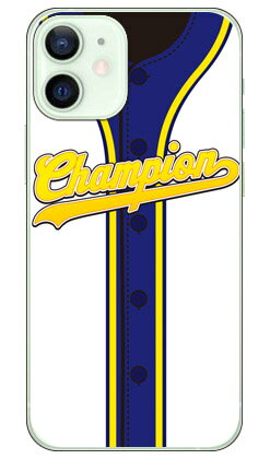 【送料無料】 Cf LTD ベースボールユニフォーム ホワイト×ブルーイエロー （クリア） / for iPhone 12 mini/Apple 【Coverfull】アップル iphone12 mini iphone12 mini ケース iphone12 mini カバー アイフォーン12ミニ ケース アイフォーン12ミニ カバー