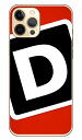 Cf LTD キャンプ イニシャル レッド×ブラック D (クリア) iPhone 12 Pro Max Apple Coverfull アップル iphone12 pro max iphone12 pro max ケース iphone12 pro max カバー アイフォーン12プロマックス ケース アイフォーン12プロマックス 送料無料