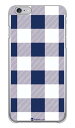 Buffalo check ネイビー×ホワイト （クリア） design by Moisture iPhone 6 Plus Apple SECOND SKIN iphone6plus ケース iphone6plus カバー アイフォーン6プラス ケース アイフォーン6プラス カバー アイフォン 6 プラス 送料無料