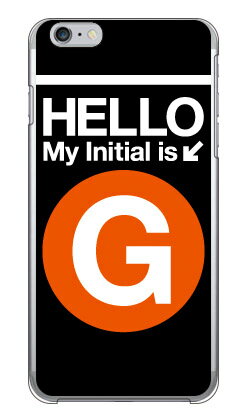 Cf LTD サブウェイイニシャル G オレンジ (クリア) iPhone 6 Plus Apple Coverfull アップル iphone6 plus iphone6 plus ケース iphone6 plus カバー アイフォーン6プラス ケース アイフォーン6プラス カバー iphone 6 plus case 送料無料