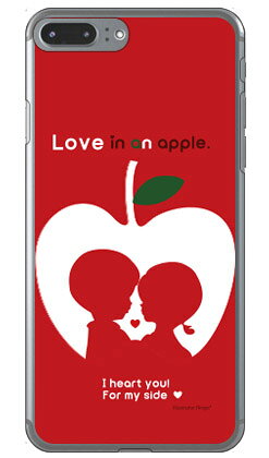 Rakuten - りんごの恋 （クリア） design by Ringo iPhone 8 Plus 7 Plus Apple Coverfull アップル iphone8 plus iphone7 plus ケース カバー アイフォーン8プラス アイフォーン7プラス ケース アイフォーン8プラス アイフォーン7プラス 送料無料