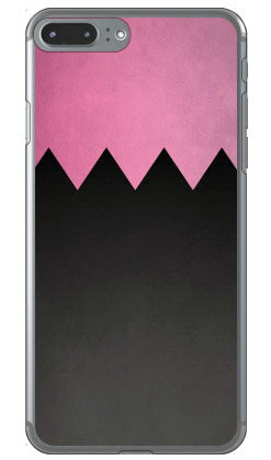 Cf LTD ダービーコレクション 競馬 騎手 勝負服 27 黒・桃鋸歯形 （クリア） iPhone 8 Plus 7 Plus Apple Coverfull アップル iphone8 plus iphone7 plus ケース カバー アイフォーン8プラス アイフォーン7プラス ケース 送料無料