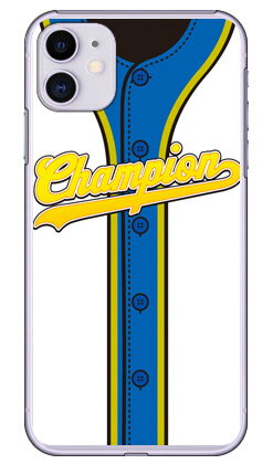 Cf LTD ベースボールユニフォーム ホワイト×ブルーゴールド （クリア） iPhone 11 Apple Coverfull スマホケース ハードケース アップル iphone11 iphone11 ケース iphone11 カバー アイフォーン11 ケース アイフォーン11 カバー 送料無料