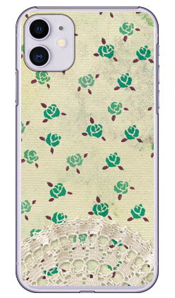 樂天商城 - ローズレース ベージュ×グリーン （クリア） iPhone 11 Apple Coverfull カバフル 平面 受注生産 スマホケース ハードケース アップル iphone11 iphone11 ケース iphone11 カバー アイフォーン11 ケース アイフォーン11 カバー 送料無料
