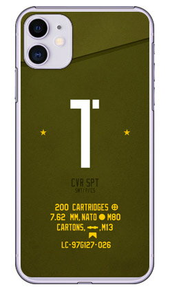 Cf LTD ミリタリー イニシャル アルファベット T カーキ （クリア） iPhone 11 Apple Coverfull 受注生産 スマホケース ハードケース アップル iphone11 iphone11 ケース iphone11 カバー アイフォーン11 ケース アイフォーン11 カバー 送料無料