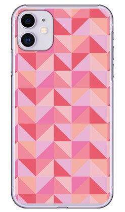 ランダムブロック ピンク （クリア） iPhone 11 Apple Coverfull カバフル 平面 受注生産 スマホケース ハードケース アップル iphone11 iphone11 ケース iphone11 カバー アイフォーン11 ケース アイフォーン11 カバー 送料無料(2.0)
