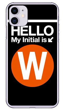Cf LTD サブウェイイニシャル W オレンジ クリア iPhone 11 Apple Coverfull 平面 受注生産 スマホケース ハードケース アップル iphone11 iphone11 ケース iphone11 カバー アイフォーン11 ケース アイフォーン11 カバー