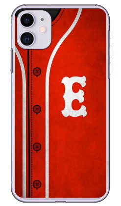 Cf LTD ベースボール イニシャル レッド E (クリア) iPhone 11 Apple Coverfull 平面 受注生産 スマホケース ハードケース アップル iphone11 iphone11 ケース iphone11 カバー アイフォーン11 ケース アイフォーン11 カバー 送料無料