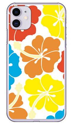樂天商城 - 北欧ハイビスカス カラフル （クリア） iPhone 11 Apple SECOND SKIN セカンドスキン 平面 受注生産 スマホケース ハードケース iphone11 ケース iphone11 カバー アイフォーン11 ケース アイフォーン11 カバー アイフォン 11 送料無料