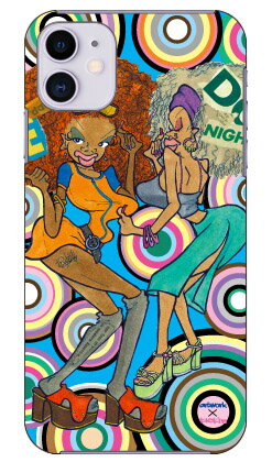 可愛いダンサー2人とサークルと青バック design by ARTWORK iPhone 11 Apple Coverfull 全面 受注生産 スマホケース ハードケース アップル iphone11 iphone11 ケース iphone11 カバー アイフォーン11 ケース アイフォーン11 カバー 送料無料