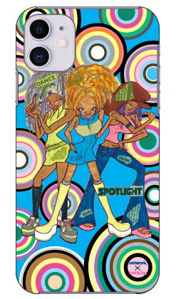 可愛いダンサー3人とサークルと青バック design by ARTWORK iPhone 11 Apple Coverfull 全面 受注生産 スマホケース ハードケース アップル iphone11 iphone11 ケース iphone11 カバー アイフォーン11 ケース アイフォーン11 カバー 送料無料