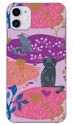 ちゅうもくネコ パープル produced by COLOR STAGE iPhone 11 Apple Coverfull 全面 受注生産 スマホケース ハードケース アップル iphone11 iphone11 ケース iphone11 カバー アイフォーン11 ケース アイフォーン11 カバー 送料無料