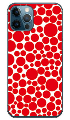 バブルドット ホワイト×レッド （ソフトTPUクリア） iPhone 12 Apple SECOND SKIN 平面 受注生産 スマホケース ソフトケース iphone12 ケース iphone12 カバー アイフォーン12 ケース アイフォーン12 カバー アイフォン 12 送料無料