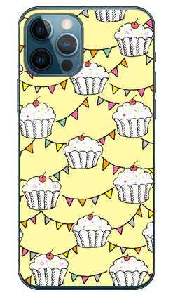 カップケーキ イエロー （クリア） iPhone 12 Apple Coverfull カバフル 平面 受注生産 スマホケース ハードケース アップル iphone12 ..