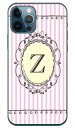 Cf LTD イニシャル アルファベット Z ピンク (クリア) iPhone 12 Apple Coverfull 平面 受注生産 スマホケース ハードケース アップル iphone12 iphone12 ケース iphone12 カバー アイフォーン12 ケース アイフォーン12 カバー 送料無料(2)