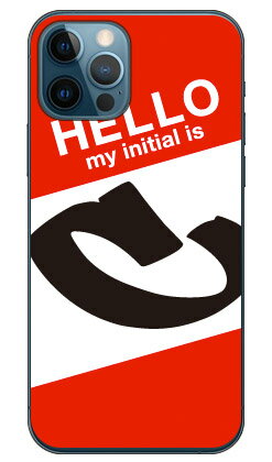 Mobile Phone Cases - Cf LTD ハローイニシャル C レッド （クリア） iPhone 12 Apple Coverfull カバフル 平面 受注生産 スマホケース ハードケース アップル iphone12 iphone12 ケース iphone12 カバー アイフォーン12 ケース アイフォーン12 カバー 送料無料