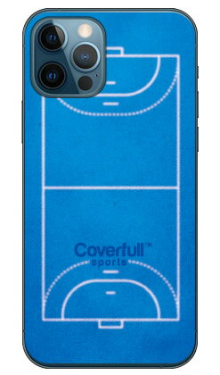 ハンドボールコート ブルー(クリア) iPhone 12 Apple Coverfull カバフル 平面 受注生産 スマホケース ハードケース アップル iph...