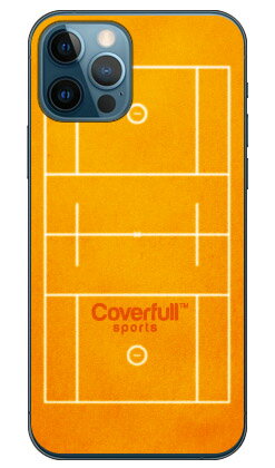 男子ラクロスコート オレンジ (クリア) iPhone 12 Apple Coverfull カバフル 平面 受注生産 スマホケ..