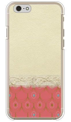 樂天商城 - リアルレース ベージュ×ピンク （クリア） iPhone 6s Apple Coverfull ハードケース iphone6s ケース iphone6s カバー iphone 6s ケース iphone 6s カバー アイフォーン6s ケース アイフォーン6s カバー アイフォン6s ケース 送料無料