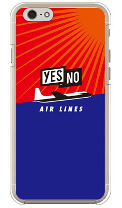 YESNO AIR LINES レッド×ブルー （クリア） iPhone 6s Apple YESNO ハードケース iphone6s ケース iphone6s カバー iphone 6s ケース iphone 6s カバー アイフォーン6s ケース アイフォーン6s カバー アイフォン6s ケース 送料無料