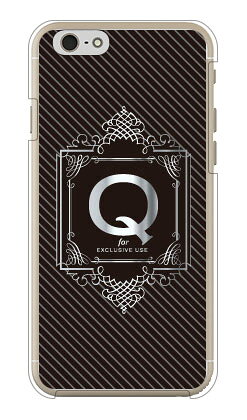 Cf LTD ラグジュアリーイニシャル Q シルバーグレー （クリア） iPhone 6 Apple Coverfull iphone6 ケース iphone6 カバー iphone 6 ケース iphone 6 カバーアイフォーン6 ケース アイフォーン6 カバー iphoneケース ブランド iphone 送料無料