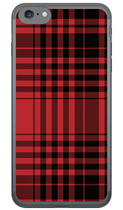 チェック レッド×ブラック （ソフトTPUクリア） iPhone SE (2022 第3世代・2020 第2世代) 8 7 Apple SECOND SKIN iphone8 iphone7 ケース iphone8 iphone7 カバー iphone 8 iphone 7 ケース iphone 8 iphone 7 カバーアイフォーン7 ケース 送料無料