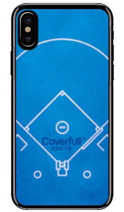 野球 ベースボールコート ブルー(クリア) iPhone X XS Apple Coverfull ハードケース iphoneX iphoneXS ケース ip...