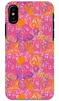 ぐるぐる （ピンク） produced by COLOR STAGE iPhone X XS Apple Coverfull ハードケース iphoneX iphoneXS ケース iphoneX iphoneXS カバー iphone X iphone XS ケース iphone X iphone XS カバーアイフォーン10 10S ケース アイフォーン10 送料無料
