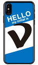 Cf LTD ハローイニシャル V ブルー (クリア) iPhone X XS Apple Coverfull ハードケース iphoneX iphoneXS ケース iphoneX iphoneXS カバー iphone X iphone XS ケース iphone X iphone XS カバーアイフォーン10 10S ケース アイフォーン10 送料無料(2)