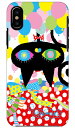 aaaaiWORKS 「ネコバルーン」 iPhone X XS Apple SECOND SKIN ハードケース iphoneX iphoneXS ケース iphoneX iphoneXS カバー iphone X iphone XS ケース iphone X iphone XS カバーアイフォーン10 10S ケース アイフォーン10 送料無料