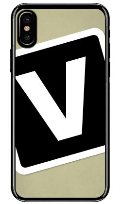 乐天商城 - Cf LTD キャンプ イニシャル ベージュ×ブラック V （クリア） iPhone X XS Apple Coverfull iphoneX iphoneXS ケース iphoneX iphoneXS カバー iphone X iphone XS ケース iphone X iphone XS カバーアイフォーン10 10S ケース アイフォーン10 送料無料