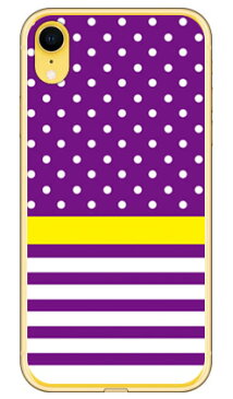 【送料無料】 ドット/ボーダー パープル (ソフトTPUクリア) / for iPhone XR/Apple 【SECOND SKIN】【ソフトケース】iphoneXR ケース iphoneXR カバー iphone XR ケース iphone XR カバーアイフォーン10R ケース アイフォーン10R カバー 10R ケース アイフォーン10R