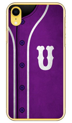 Cf LTD ベースボール イニシャル パープル U （クリア） iPhone XR Apple Coverfull iphoneXR ケース iphoneXR カバー iphone XR ケース iphone XR カバーアイフォーン10R ケース アイフォーン10R カバー 10R ケース アイフォーン10R 送料無料